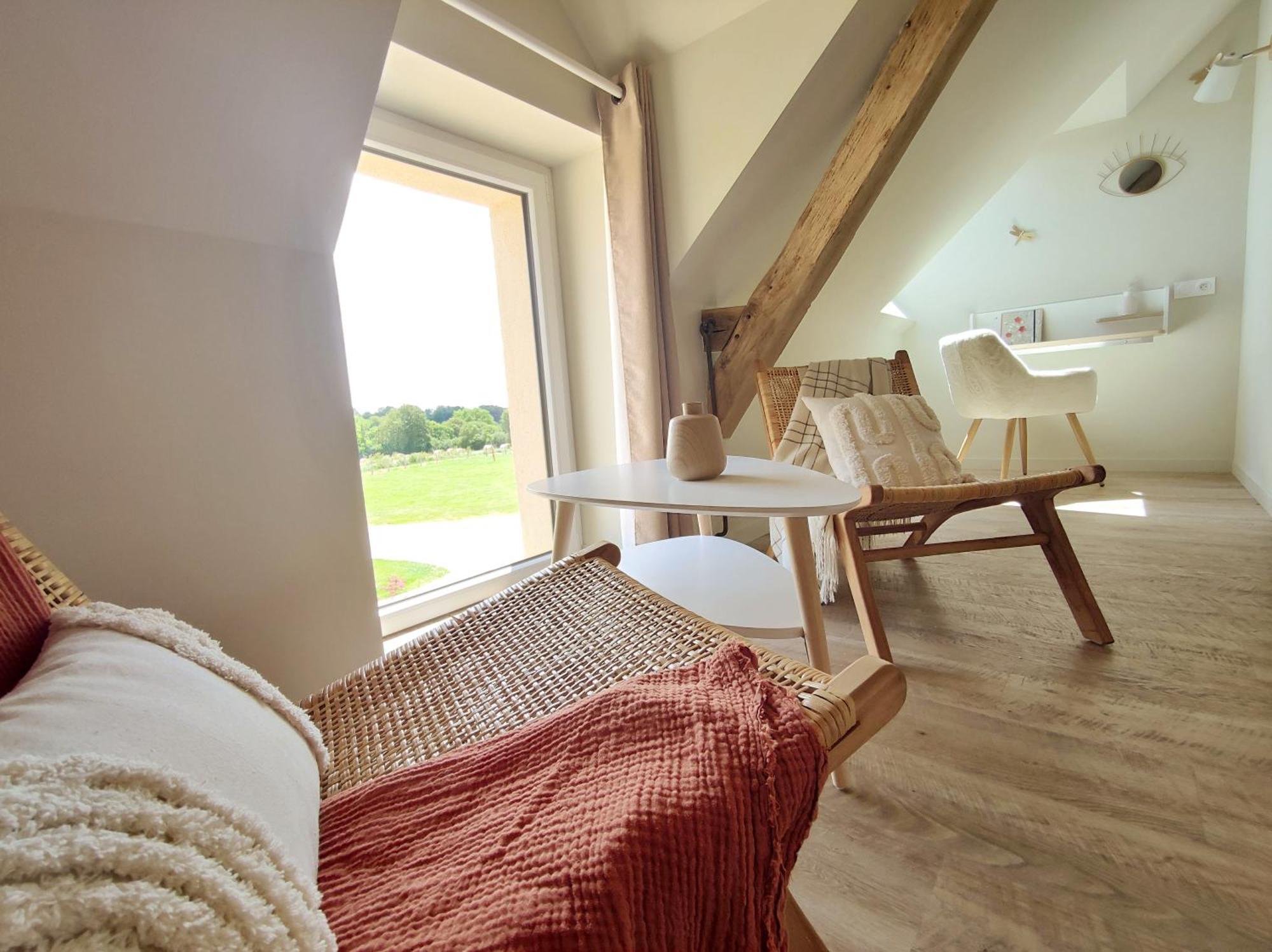 La Douce Halte - Gites Avec Spa Ou Sauna Saint-Ouen-Des-Toits 外观 照片